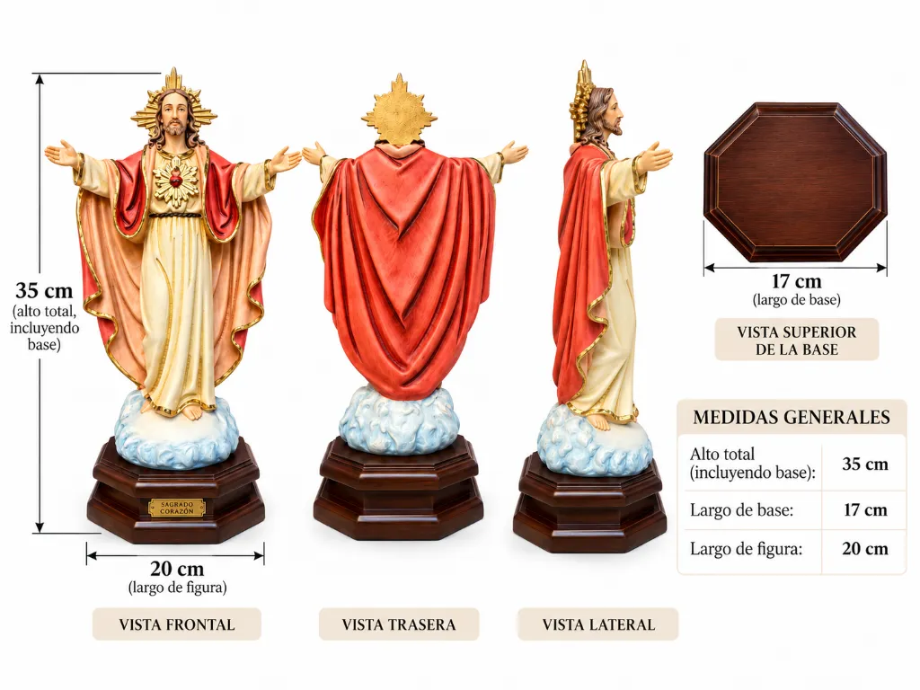 Infografía del Sagrado Corazón con medidas.webp