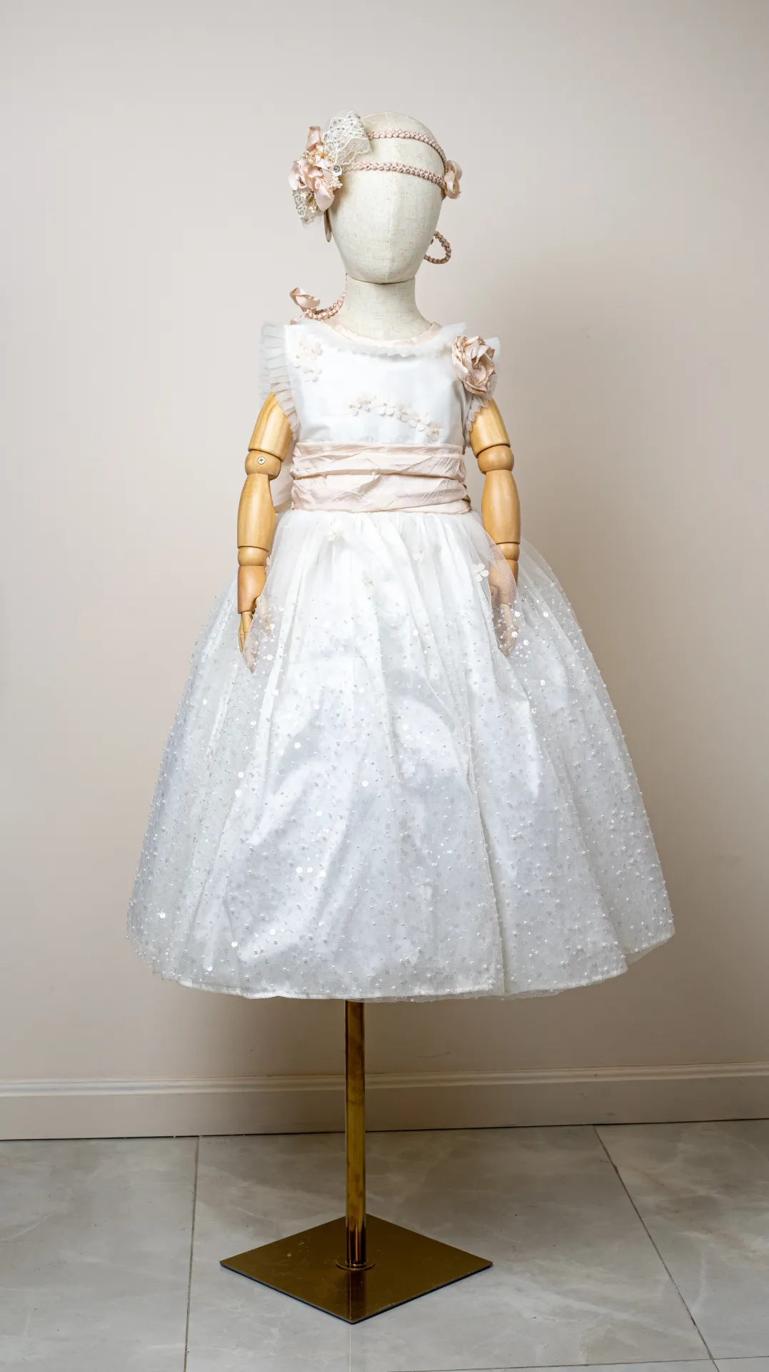 [3B4A0976] Vestido de Presentación Aurora Perla 3B4A0976