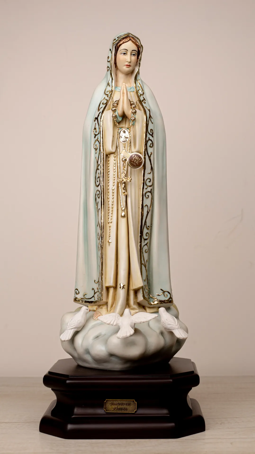 [3B4A1162] Figura de Resina Virgen de Fátima Celestial 3B4A1162