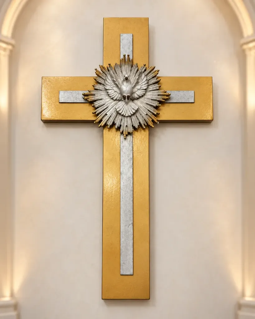 FIGURA DE RESINA CRUZ DEL ESPIRITU SANTO 3B4A1197
