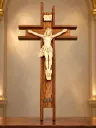 Figura Resina Cruz Cristo Minimalista 11350