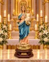 FIGURA DE RESINA MARÍA AUXILIADORA