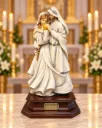 Figura de Resina Sagrada Familia Amor Eterno Blanca 3B4A1155