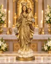 Figura de Resina Virgen del Carmen Protectora Blanca 3B4A1157