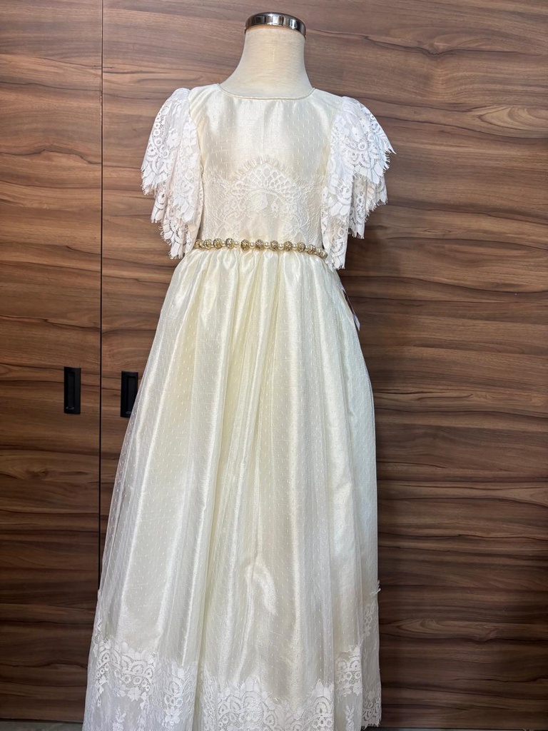 VESTIDO PRIMERA COMUNION PERLAS 4464