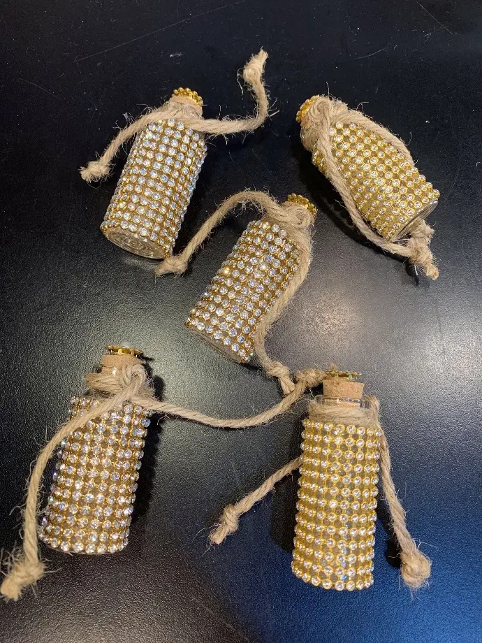 RECUERDO FRASCO CHICO DECORADO