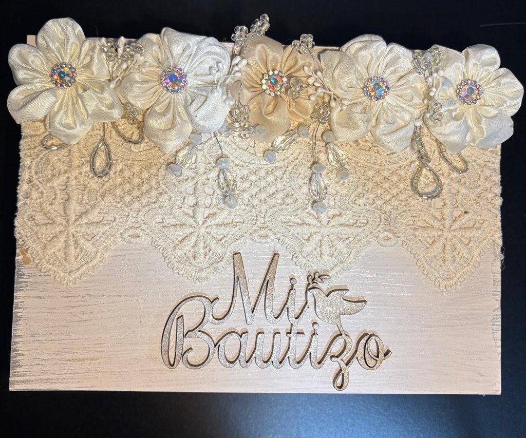 SET BAUTIZO CAJA MADERA