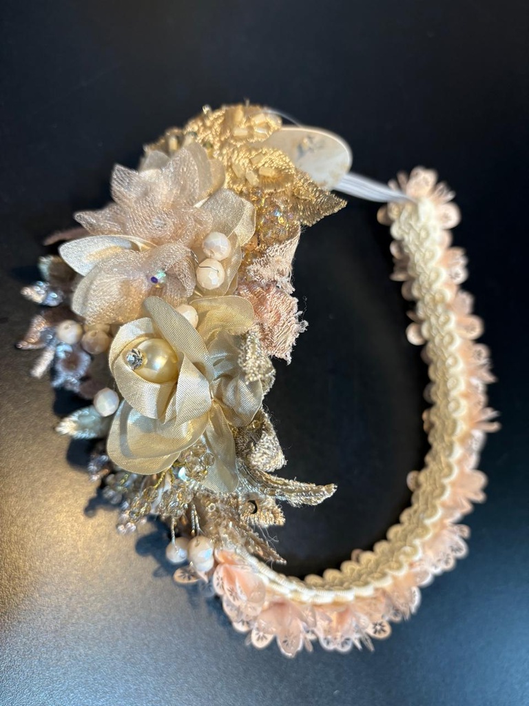 TOCADO/DIADEMA FLORES 4362