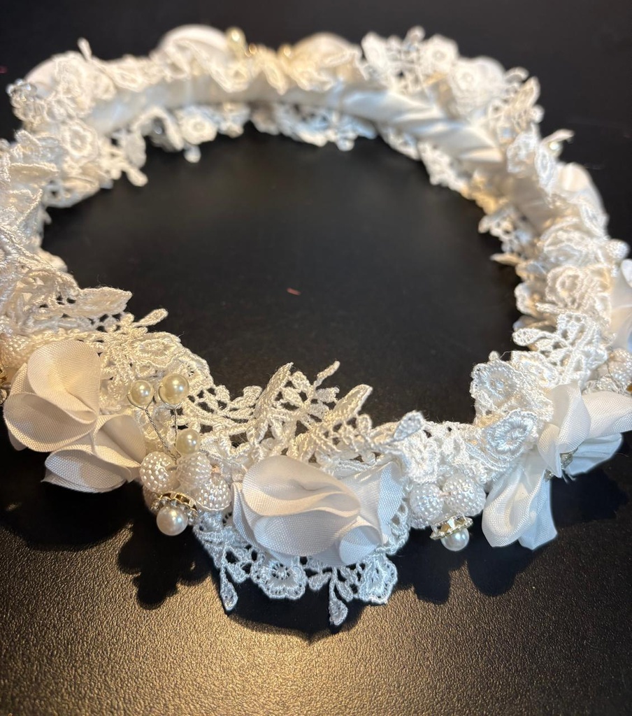 CORONA FLOR BLANCA 7223