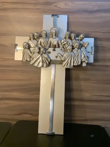 [0002595] FIGURA RESINA  ULTIMA CENA EN CRUZ